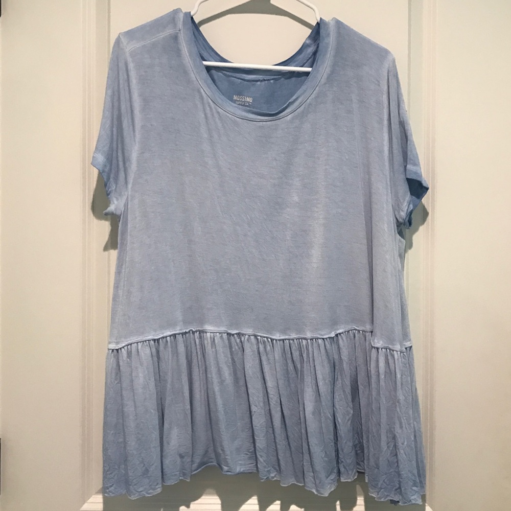 Mossimo Supply Co. baby blue peplum top